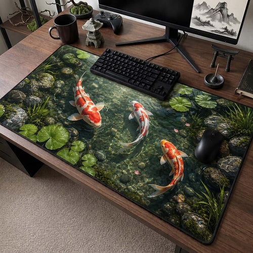 Crystal Koi Pond Desk Mat GDTONTD1488