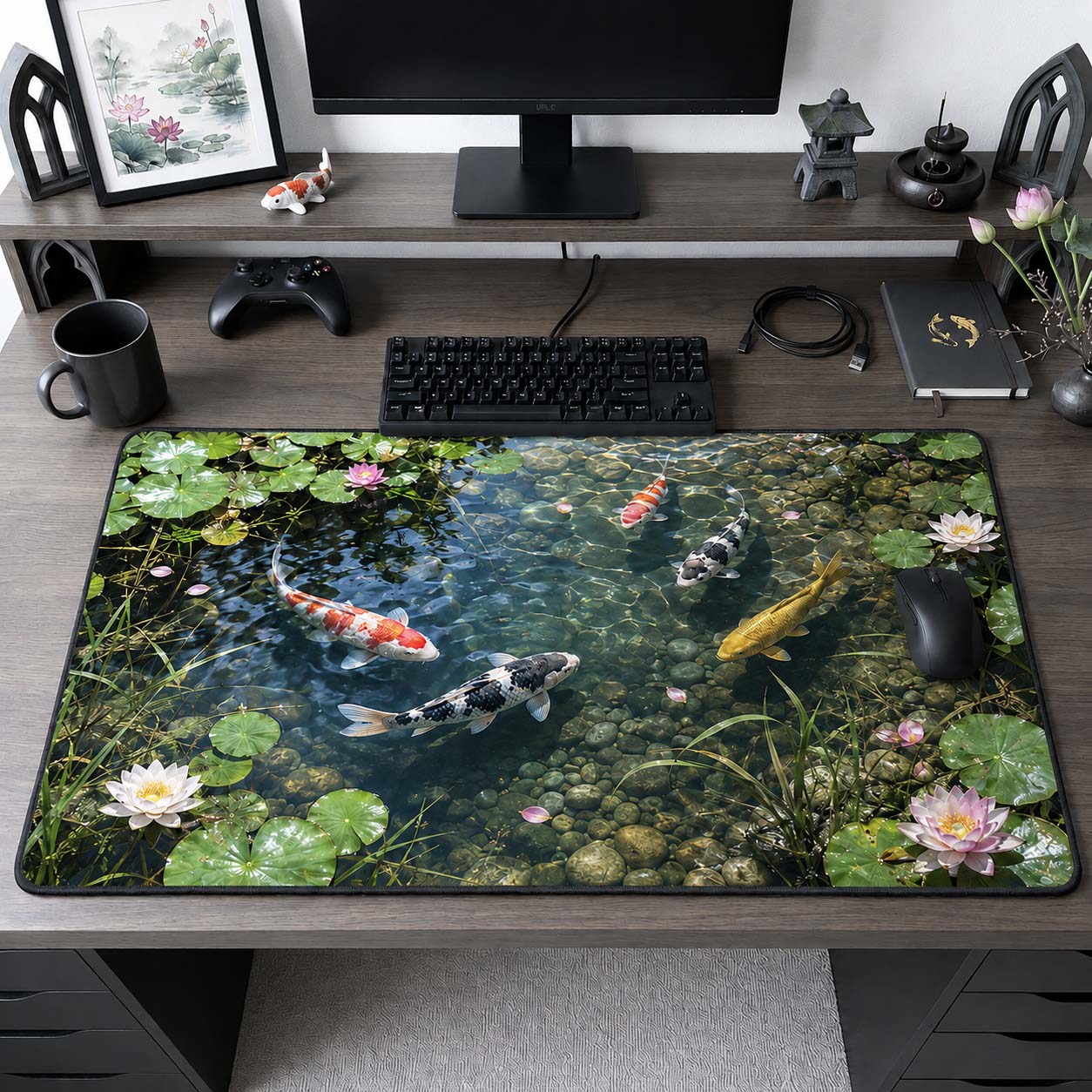 Lotus Koi Garden Desk Mat GDTONTD1490