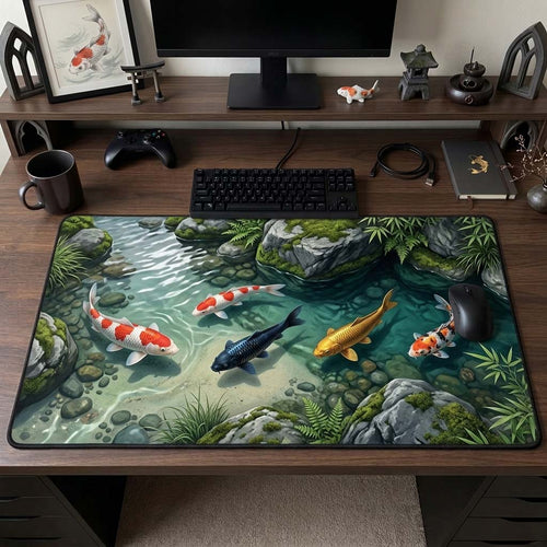 Moss Stream Koi Desk Mat GDTONTD1492