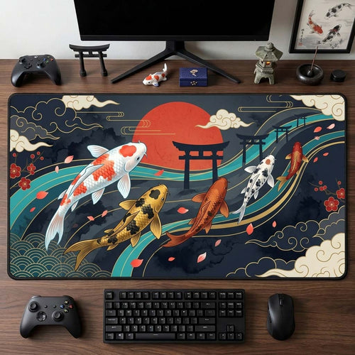 Koi Sunset Gate Desk Mat GDTONTD1552
