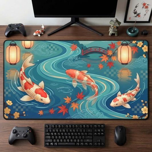Lantern Koi River Desk Mat GDTONTD1557