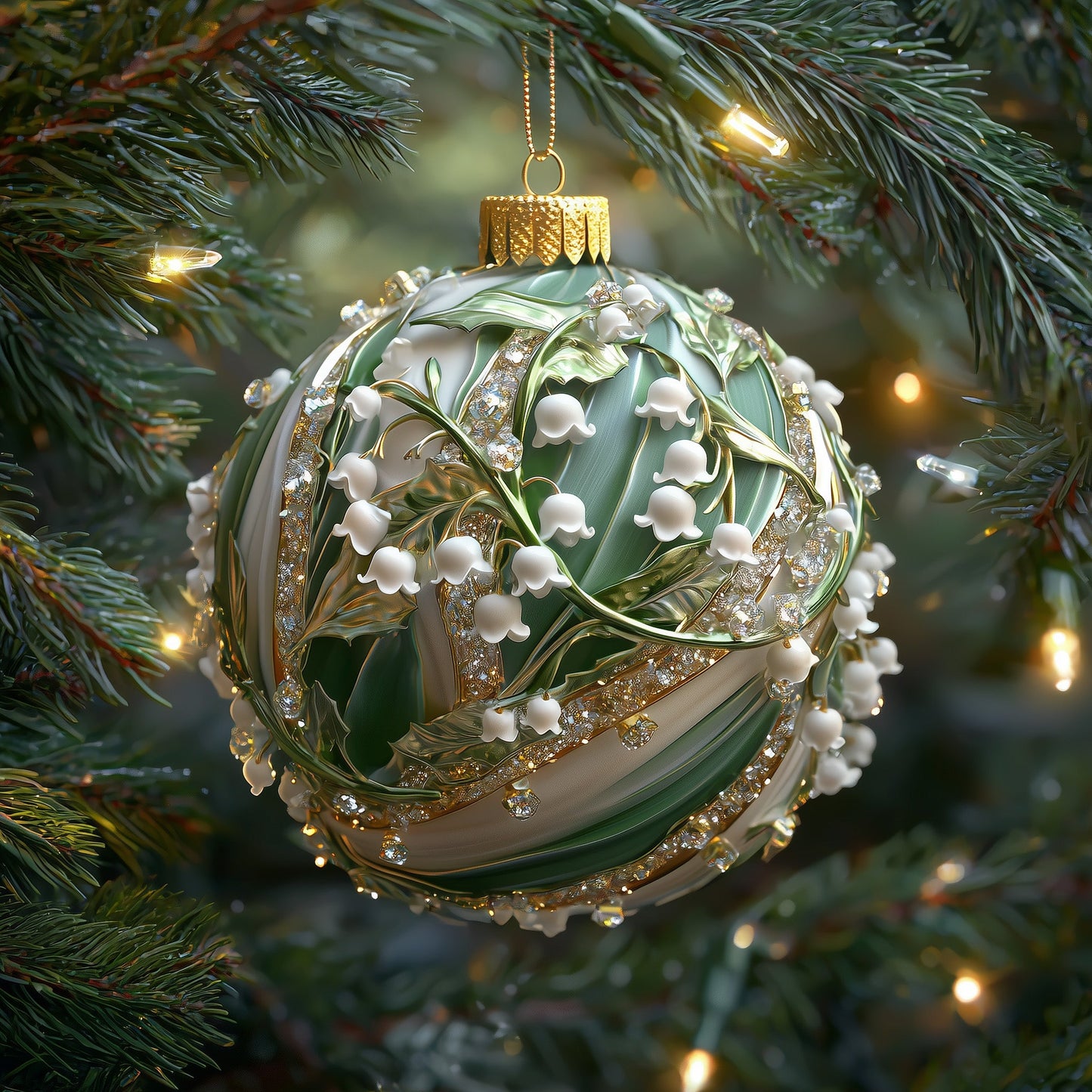 Lily of the Valley Mica Ornament GFSPMA4