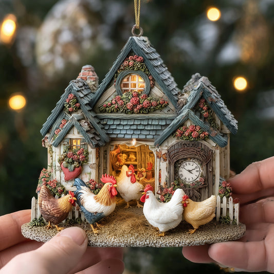 Rustic Farmhouse Mica Ornament GFSPNL11