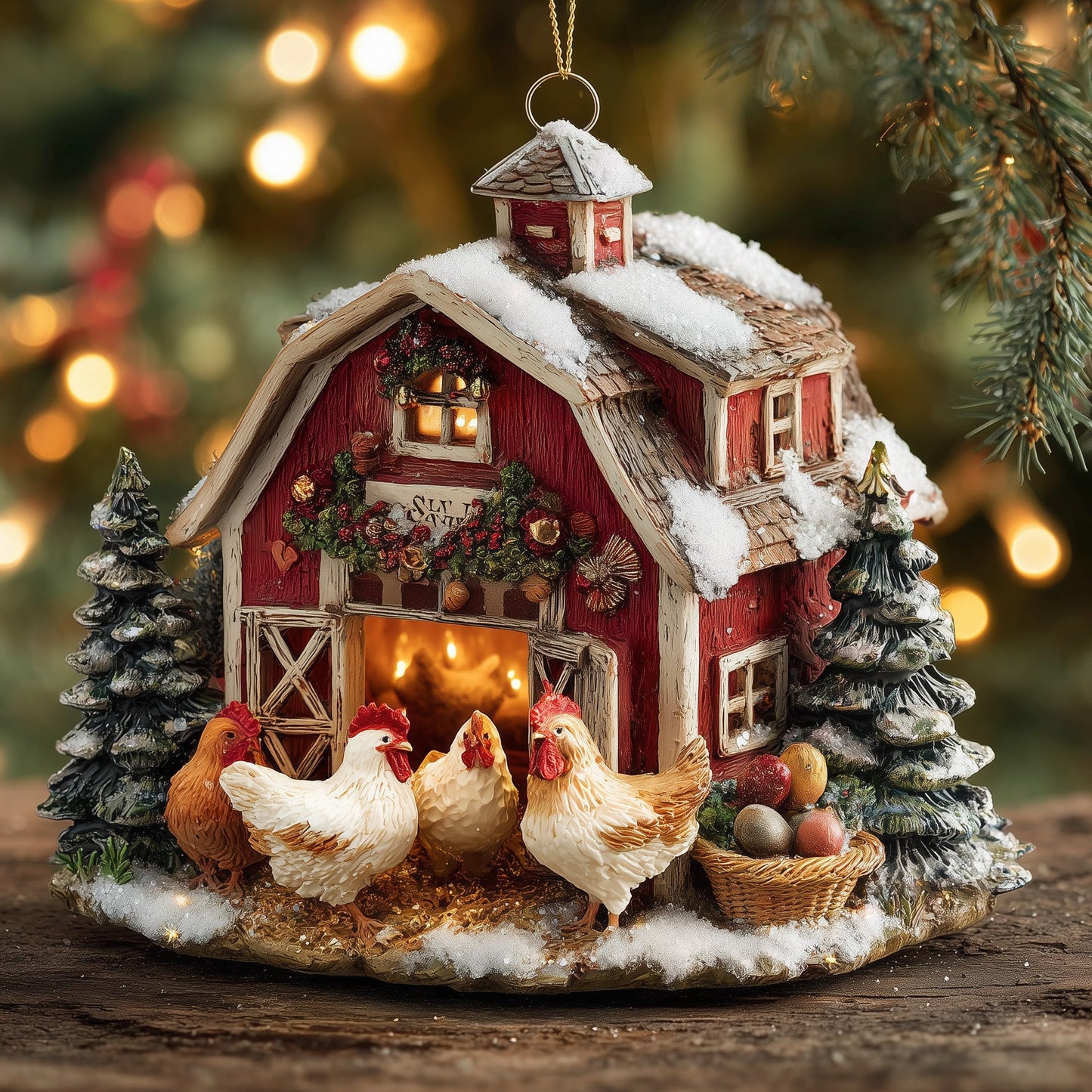 Vintage Farmhouse Mica Ornament GFSPNL20