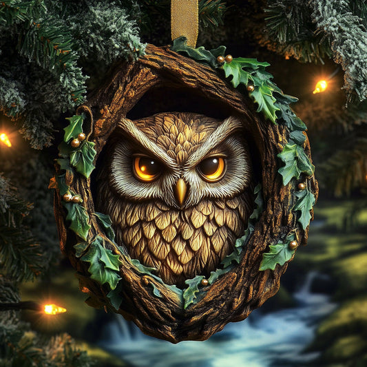 Mystical Owl Ceramic Ornament GFSPNL34