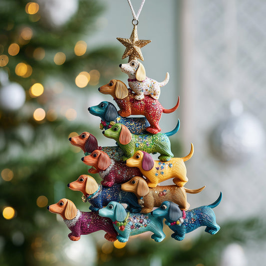 Dachshund Mica Ornament GFSPTP15