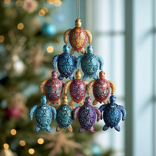 Turtle Mica Ornament GFSPTP19