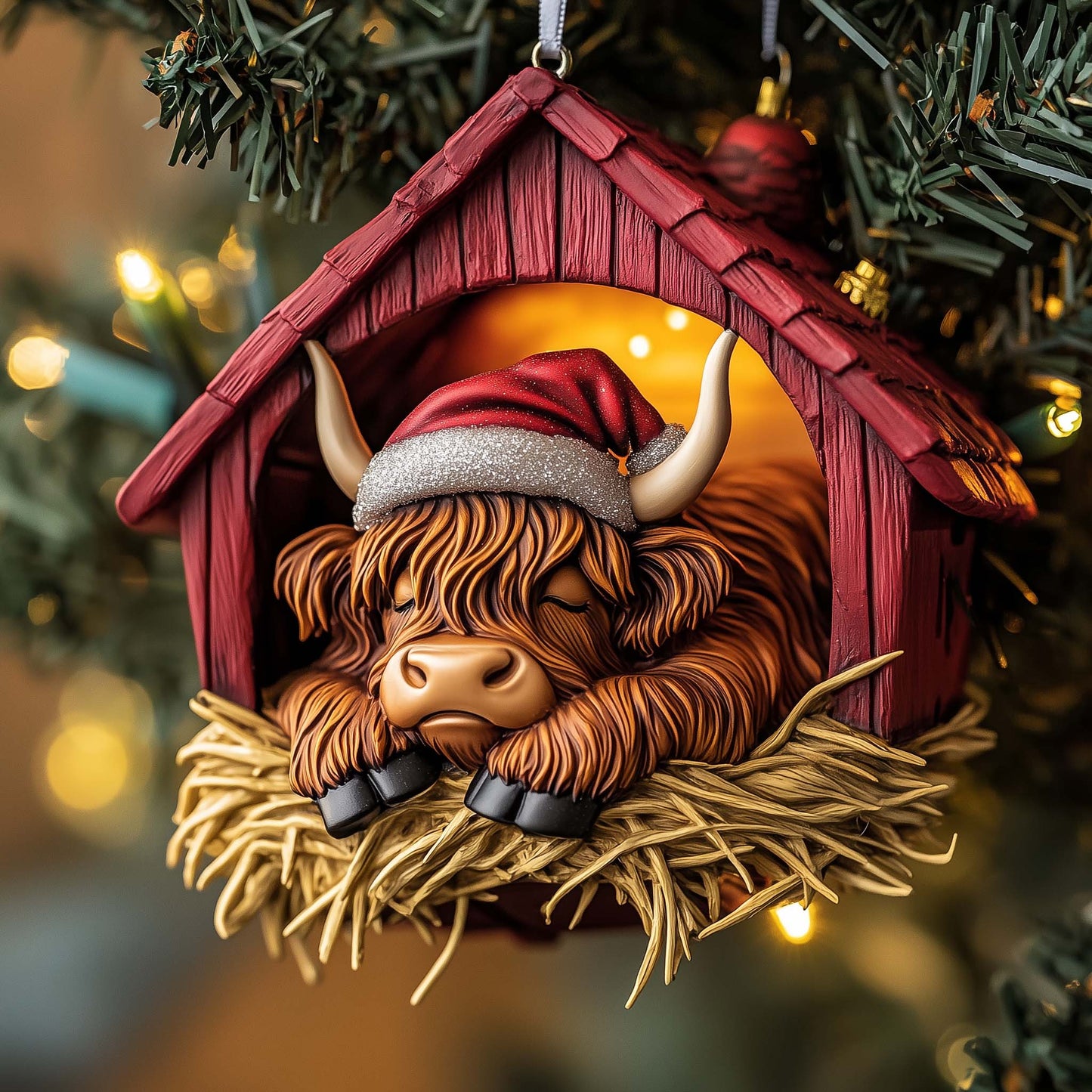 Holiday Farmstead Christmas Ornament GFSPTP32