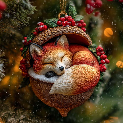 Charming Fox Christmas Ornament GFSPTP35