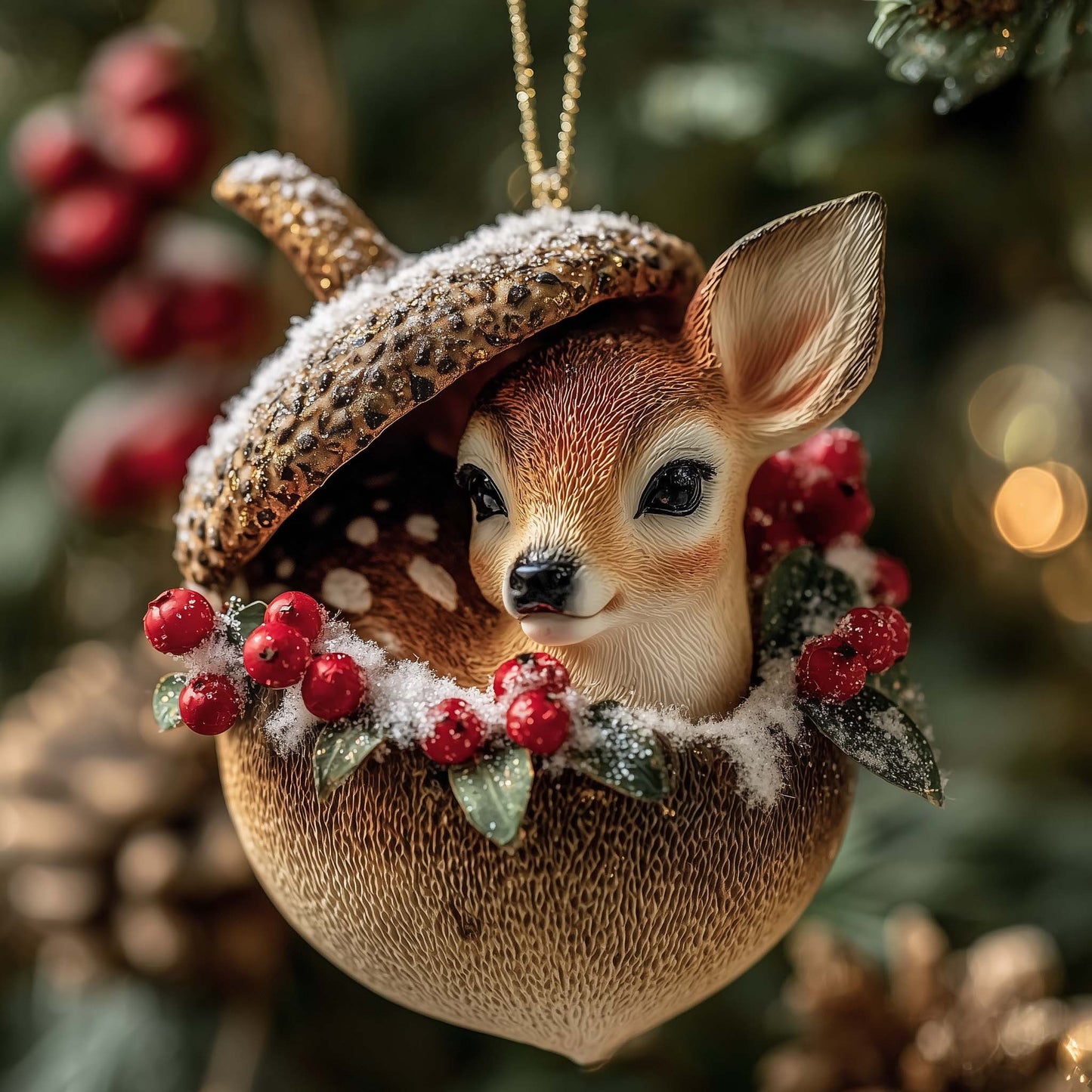 Charming Deer Christmas Ornament GFSPTP39