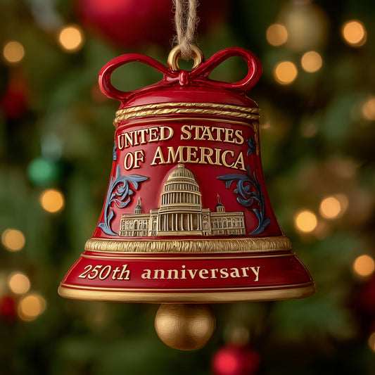 250th Anniversary Bell Mica Ornament GFSPTP7