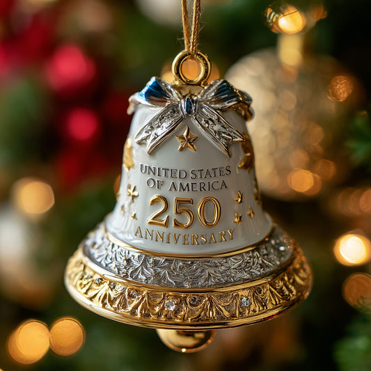250th Anniversary Bell Mica Ornament GFSPTP9
