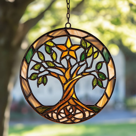 Tree Of Life Stained Glass Suncatcher GFTOAB3928