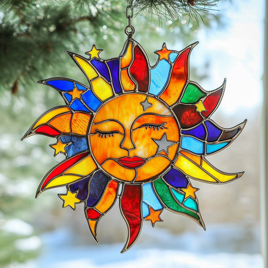 Sun Stained Glass Suncatcher GFTOAB3929