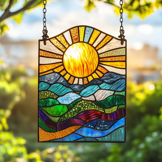 Sunlit Seas Stained Glass Suncatcher GFTOAB3935