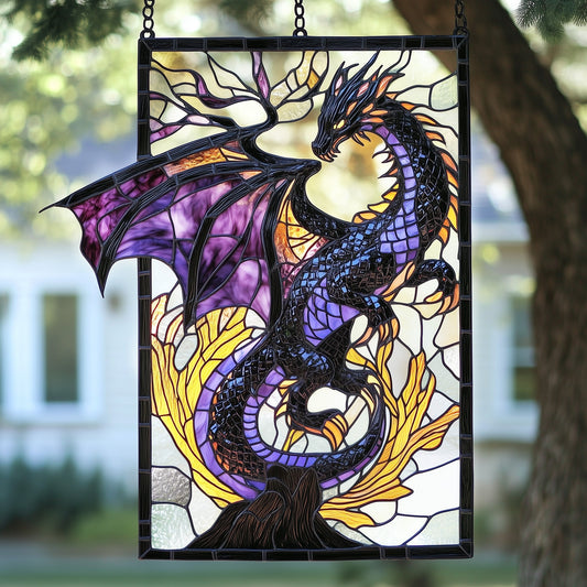 Dragon Stained Glass Suncatcher GFTOAB3961