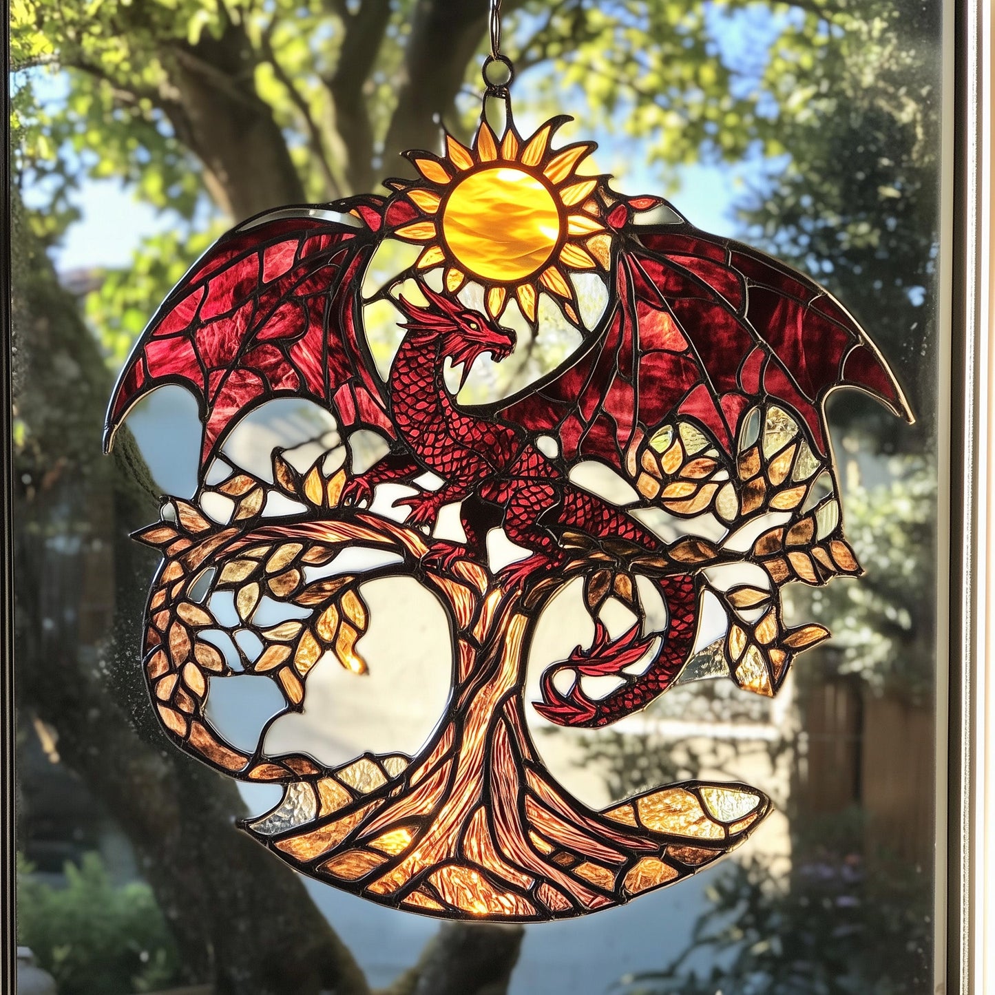 Descendants of the Sun Stained Glass Suncatcher GFTOAB3964