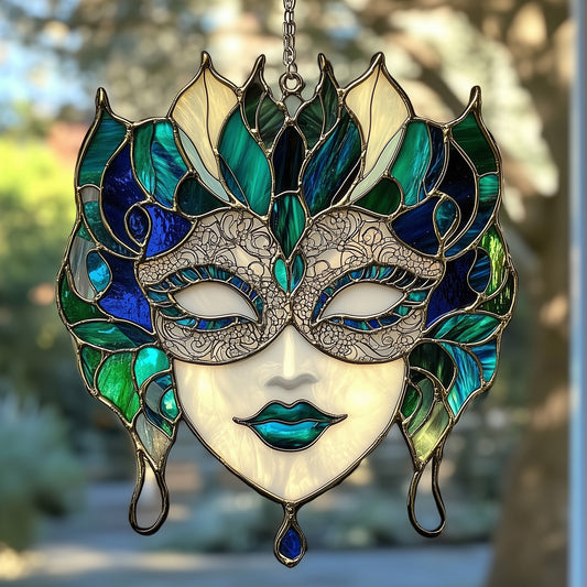 Mardi Gras Masks Window Hanging Suncatcher GFTOAB4132