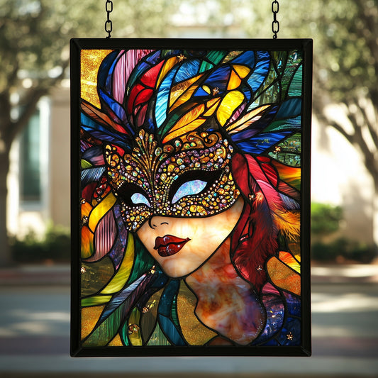 Mardi Gras Masks Window Hanging Suncatcher GFTOAB4134