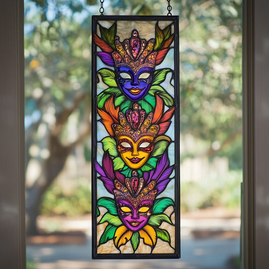 Mardi Gras Masks Window Hanging Suncatcher GFTOAB4136