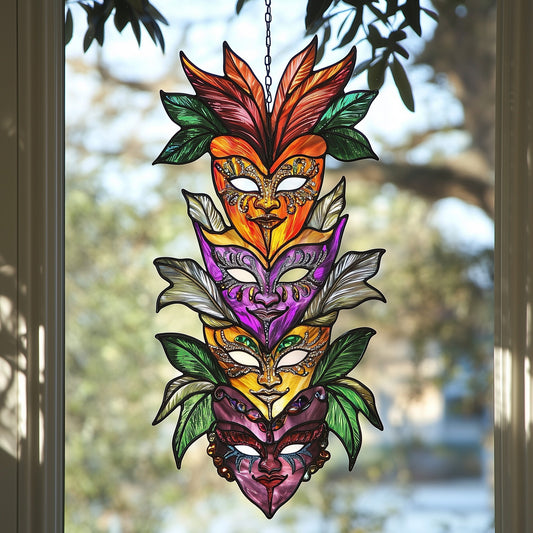 Mardi Gras Masks Window Hanging Suncatcher GFTOAB4137