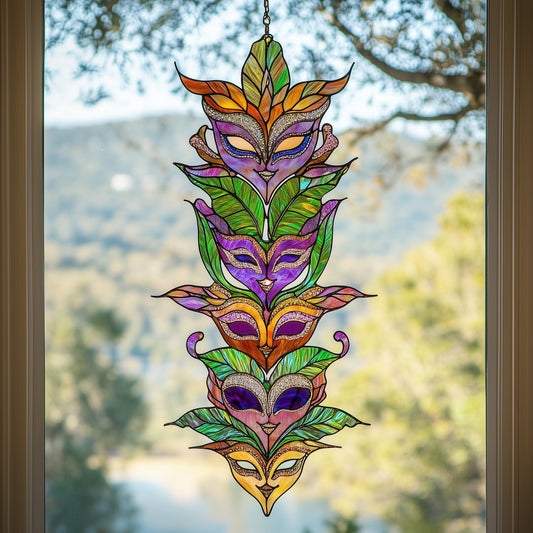 Mardi Gras Masks Window Hanging Suncatcher GFTOAB4138