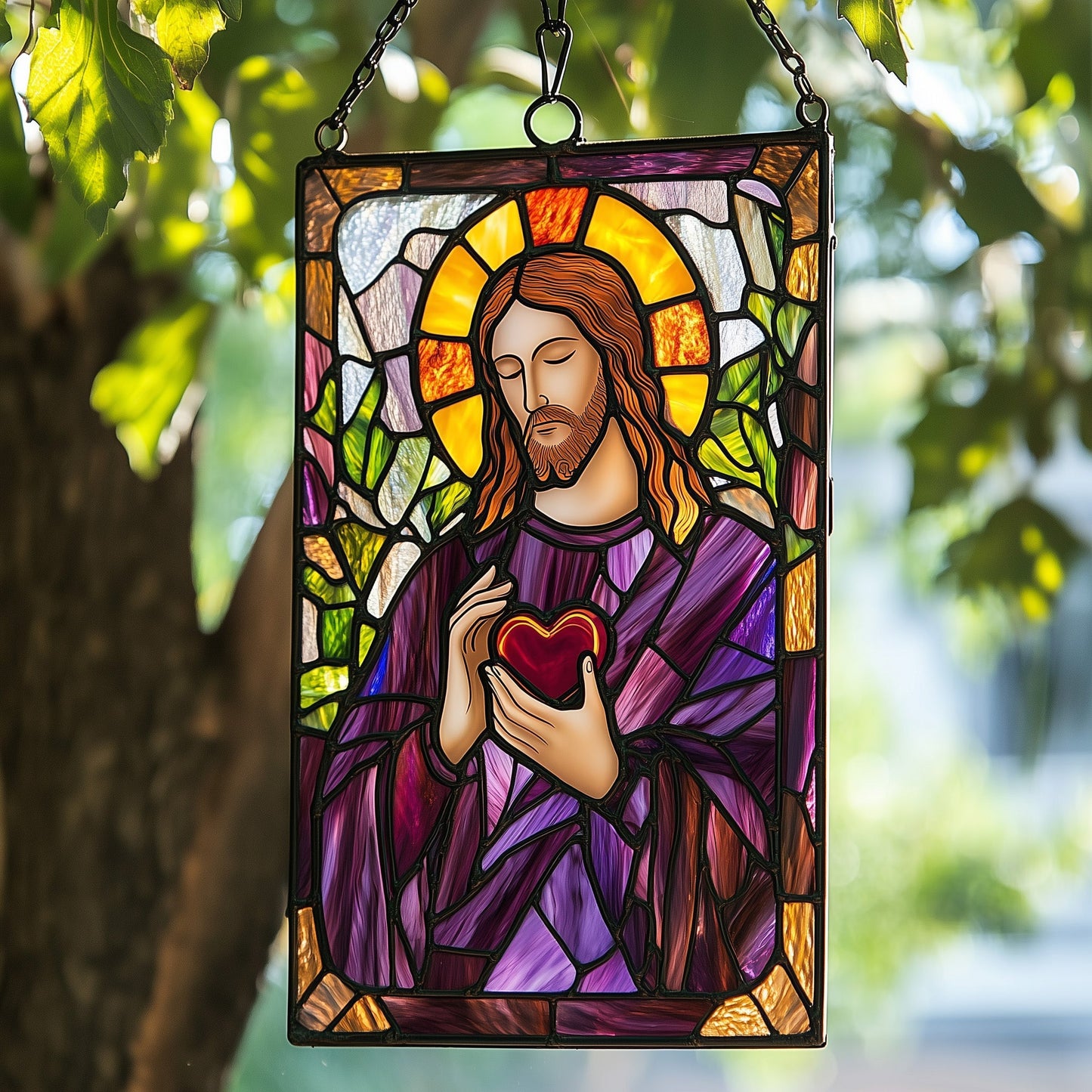 Christ Love Endures Window Hanging Suncatcher GFTOAB4187