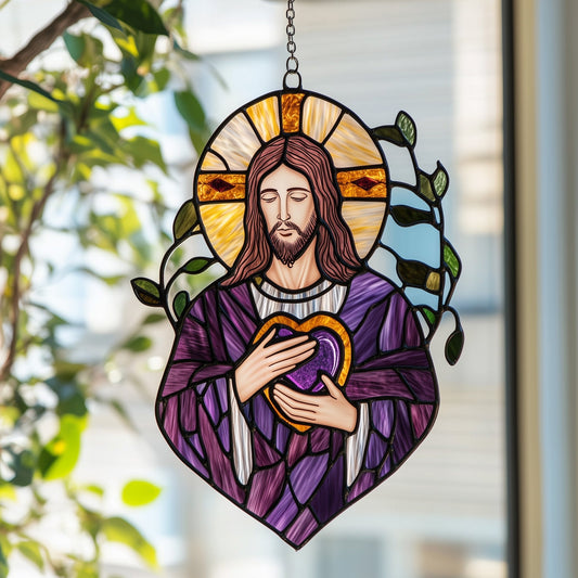Christ Love Endures Window Hanging Suncatcher GFTOAB4189