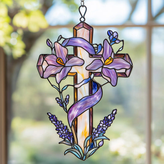 Redemption Cross Window Hanging Suncatcher GFTOAB4232