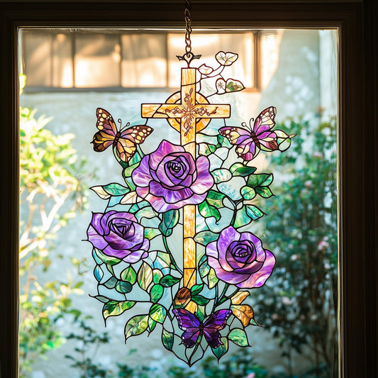 Cross of Light Window Hanging Suncatcher GFTOAB4234