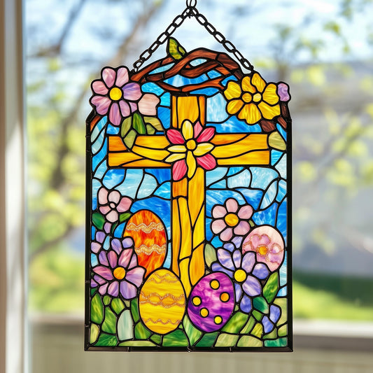Easter Cross Window Hanging Suncatcher GFTOAB4279