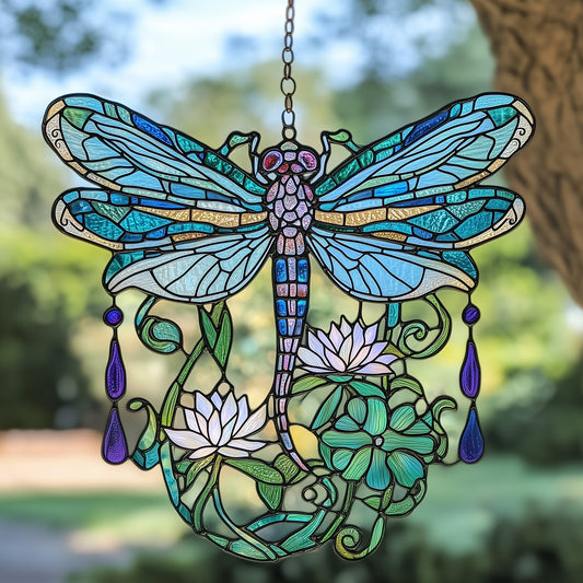 Blooming Dragonfly Window Hanging Suncatcher GFTOAB4285