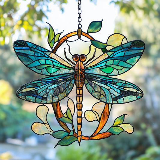 Blooming Dragonfly Window Hanging Suncatcher GFTOAB4286