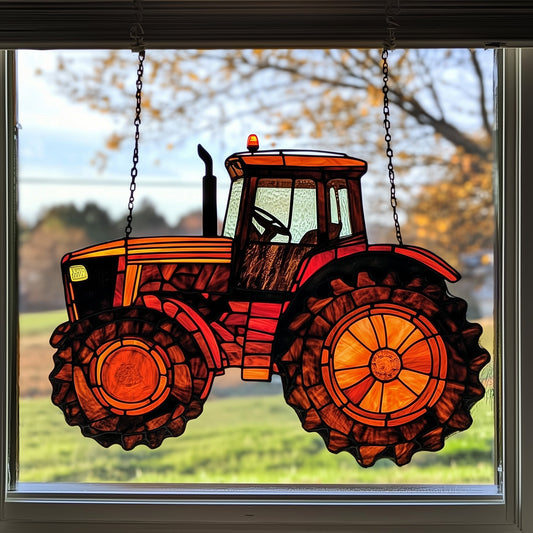 Rolling Through the Farm Window Hanging Suncatcher GFTOAB4343