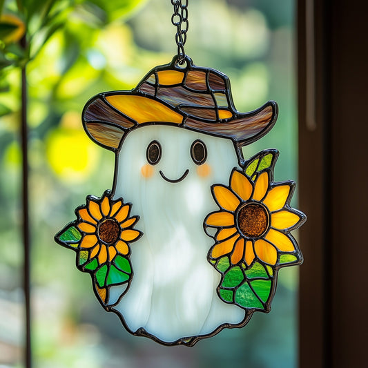 Cowboy Ghost Window Hanging Suncatcher GFTOAB4381