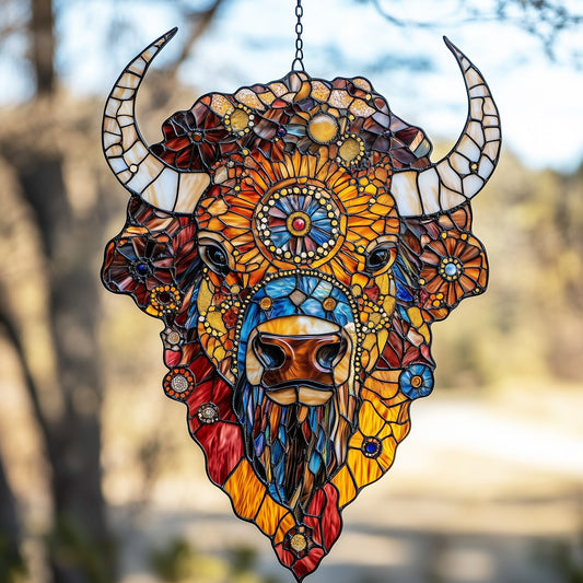 American Bison Window Hanging Suncatcher GFTOAB4537
