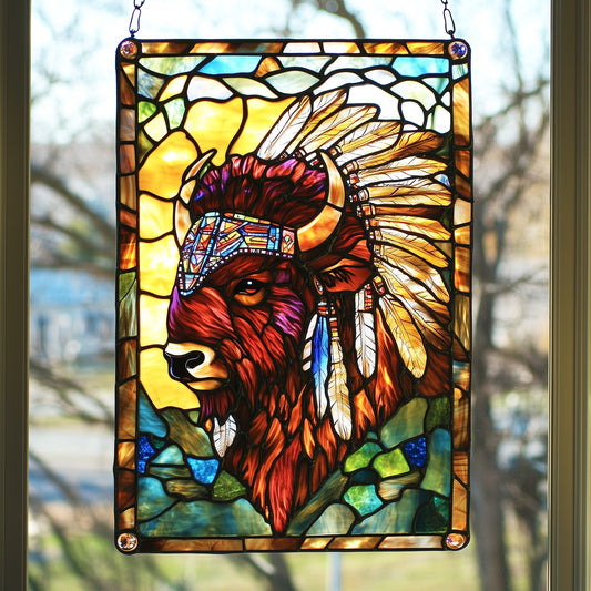 American Bison Window Hanging Suncatcher GFTOAB4540