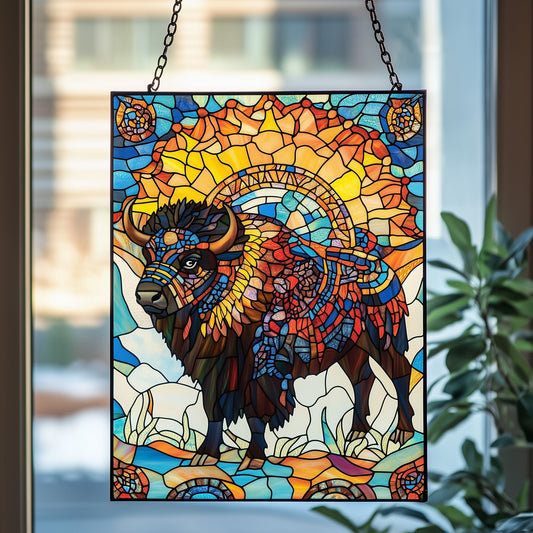 American Bison Window Hanging Suncatcher GFTOAB4541