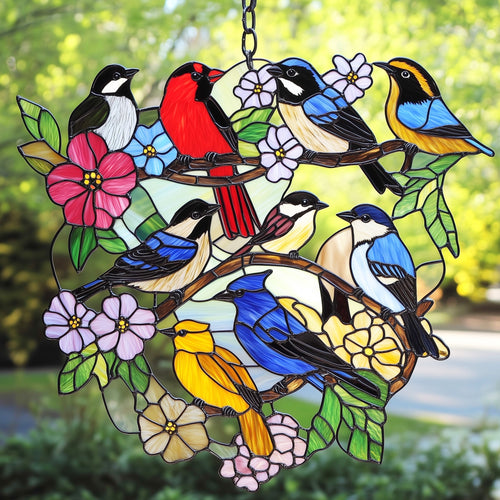 Tree of Birds Window Hanging Suncatcher GFTOAB4699