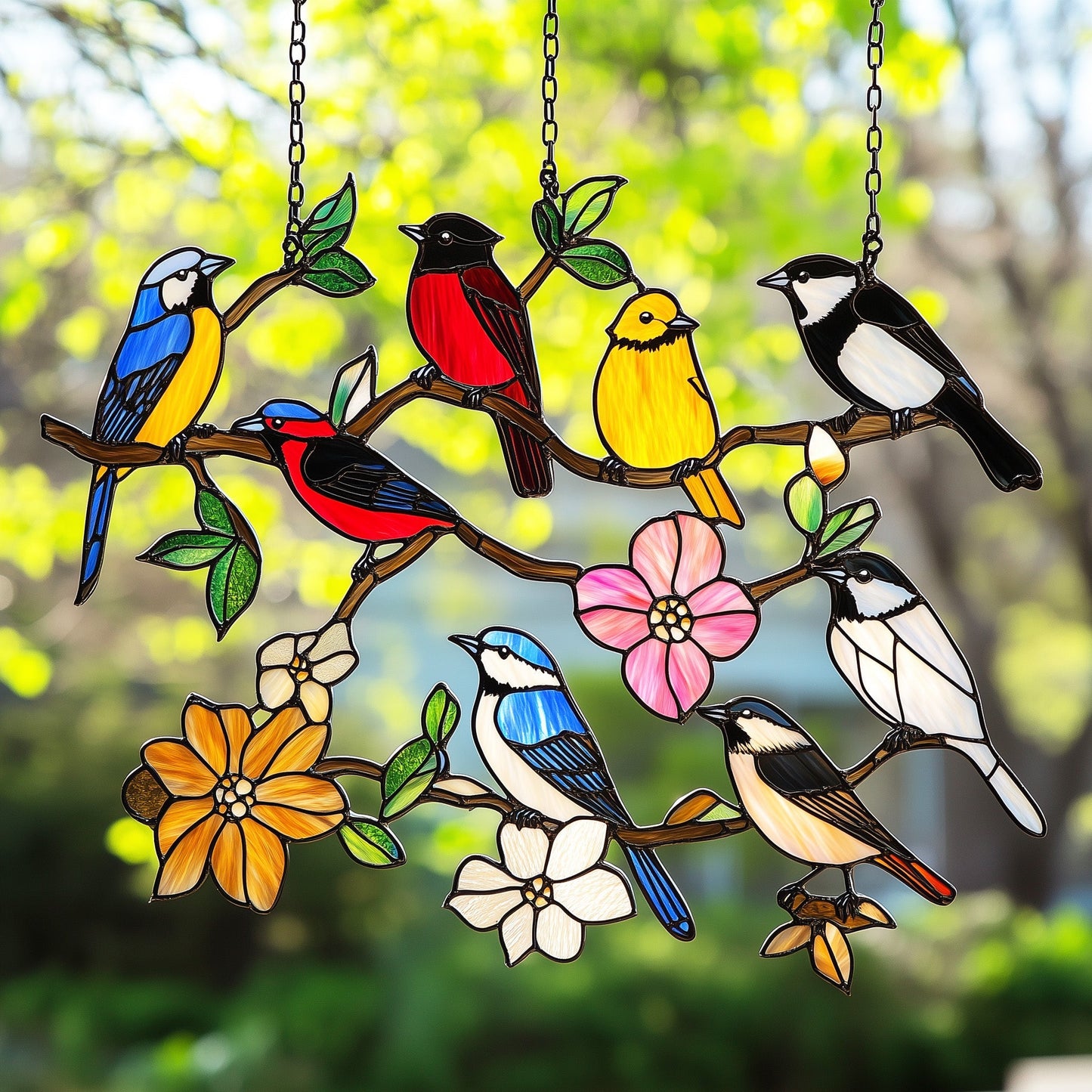 Tree of Birds Window Hanging Suncatcher GFTOAB4702