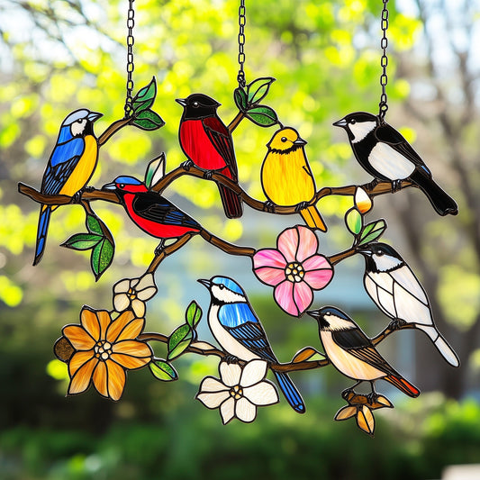 Tree of Birds Window Hanging Suncatcher GFTOAB4702