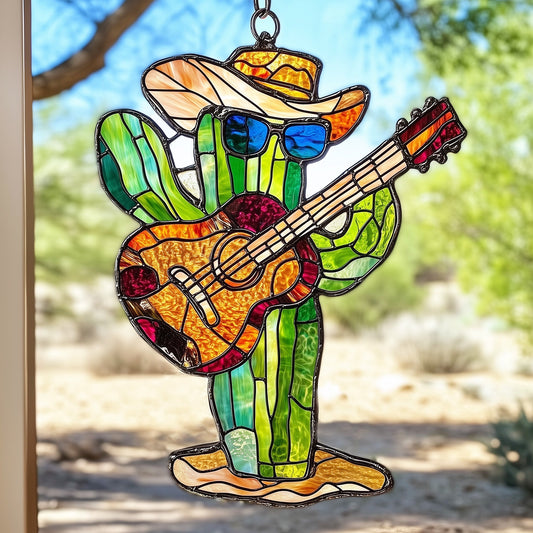 Cactus Dance Window Hanging Suncatcher GFTOAB4759