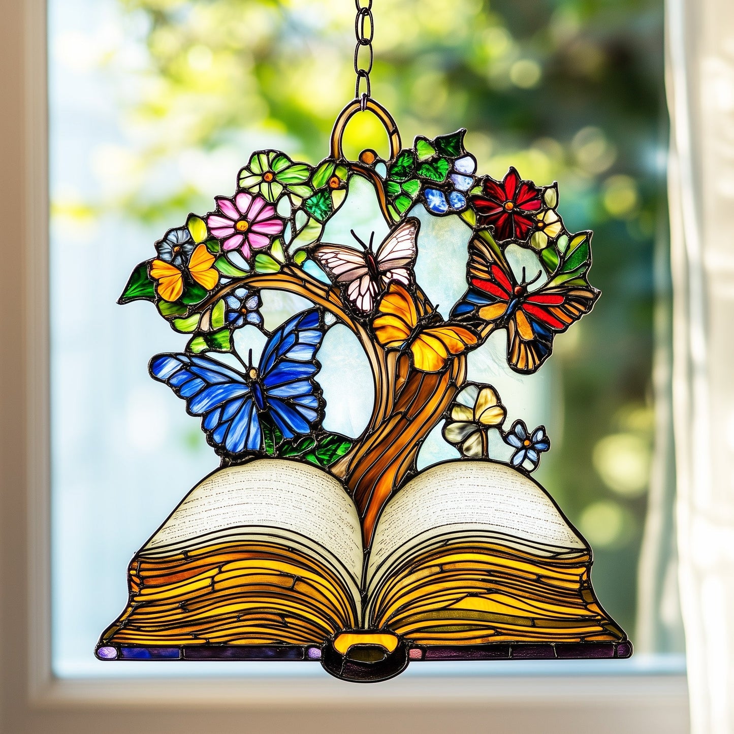 Book Window Hanging Suncatcher GFTOAB4801