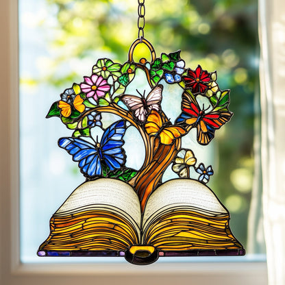 Book Window Hanging Suncatcher GFTOAB4801