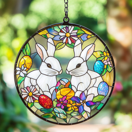 Easter Sweethearts Window Hanging Suncatcher GFTOAB4907