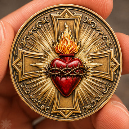 Sacred Cross Heart Commemorative Coin GFTOHNL1548