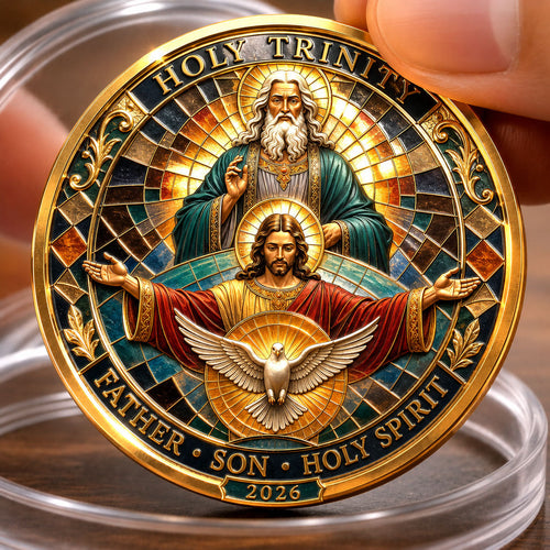 Holy Trinity Stained Glass Commemorative Coin GFTOHNL1578