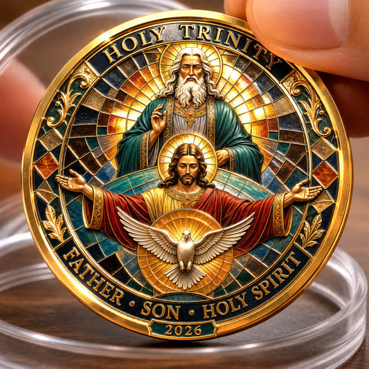Holy Trinity Stained Glass Commemorative Coin GFTOHNL1578