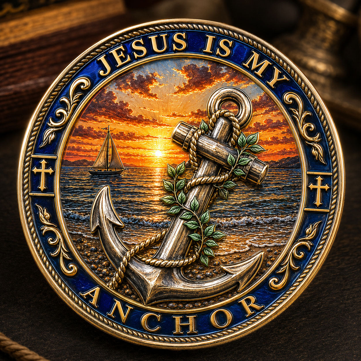 Jesus Is My Anchor Christian Commemorative Coin GFTOHNL1616