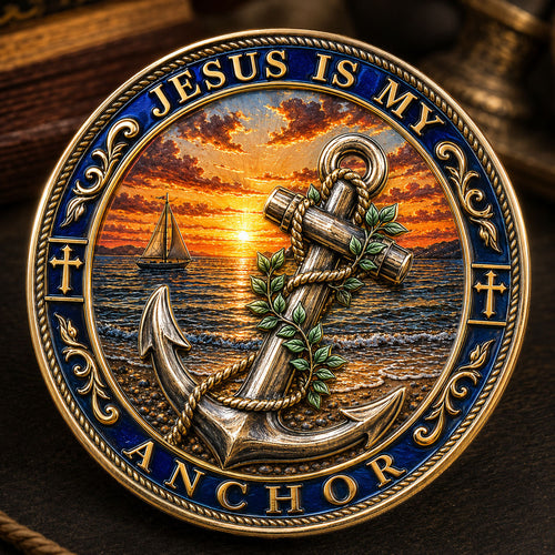 Jesus Is My Anchor Christian Commemorative Coin GFTOHNL1616